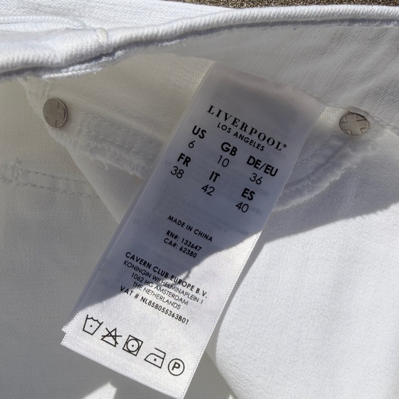 Liverpool white “the ankle skinny” jeans size 6 - Picture 4 of 6